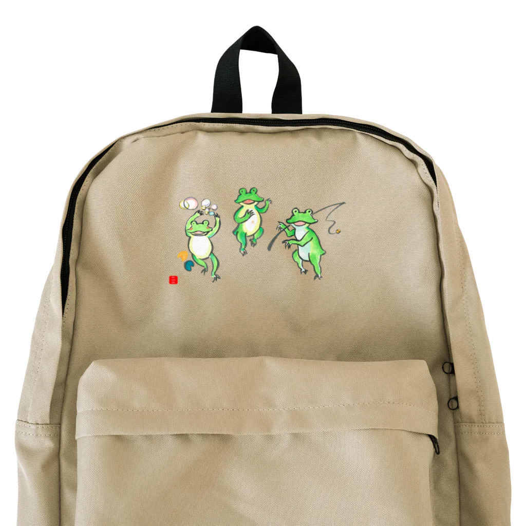 しろうめ庵ノSUZURIさんのカエル外出さん Backpack