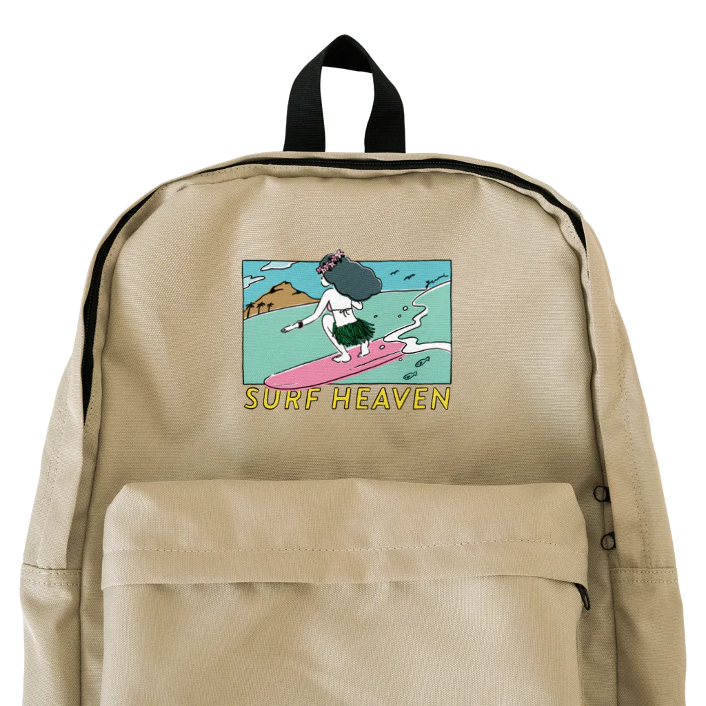 surf girl illustration yuriのSURF HEAVEN Backpack