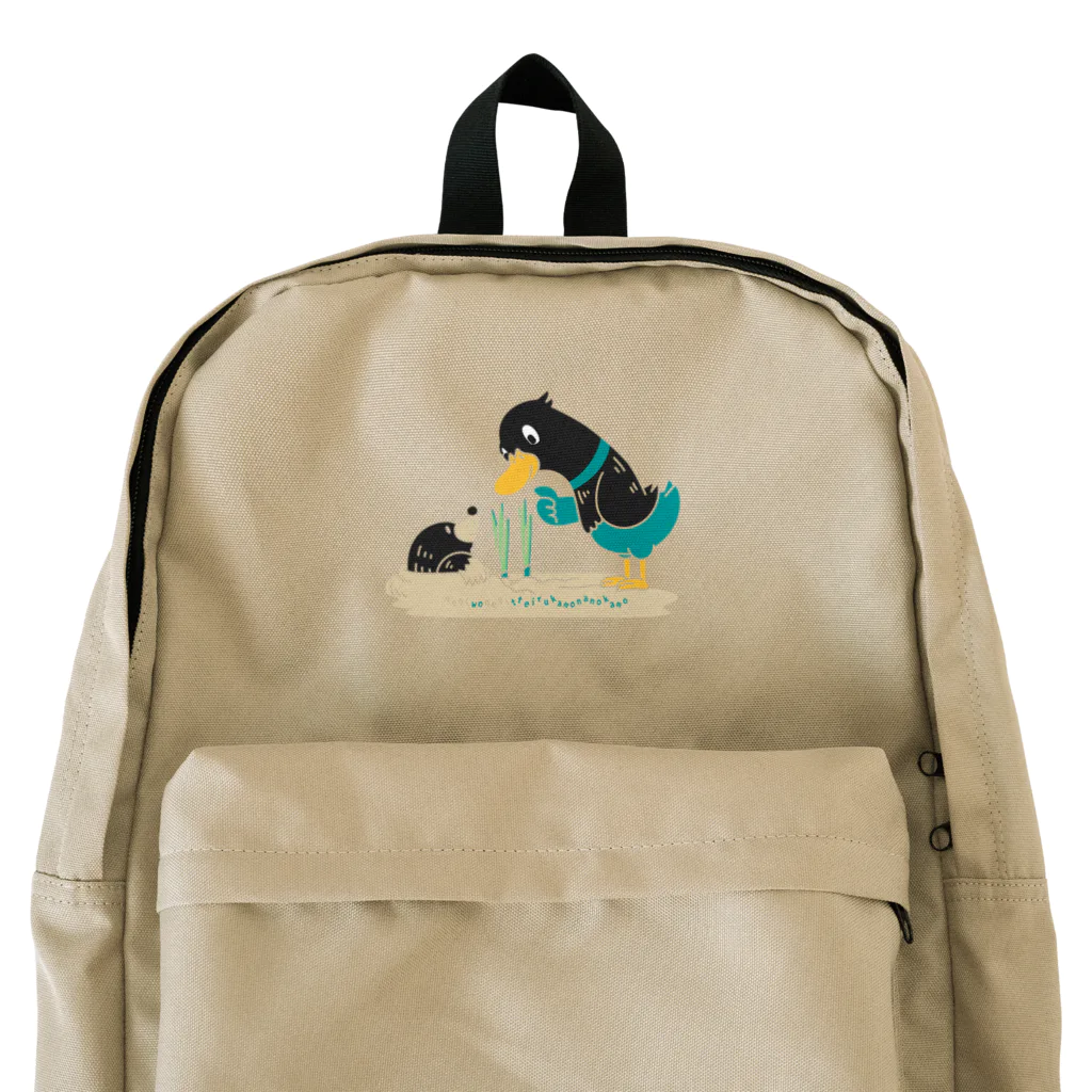 イラスト MONYAAT のねぎってる鴨カモ BM 白フチなし  Backpack