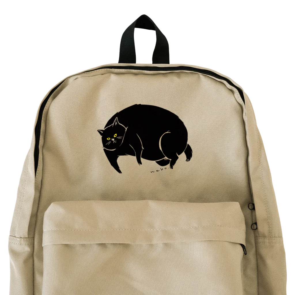 タバタ画房のふてぶてしいクロねこ Backpack