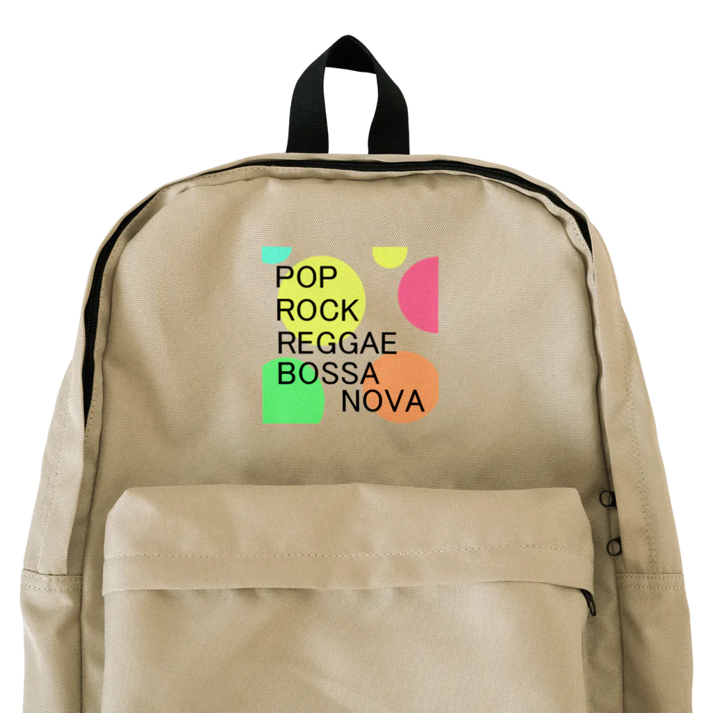 DREAMERの雑貨屋さんのPOP ROCK REGGAE BOSSA NOVA Backpack