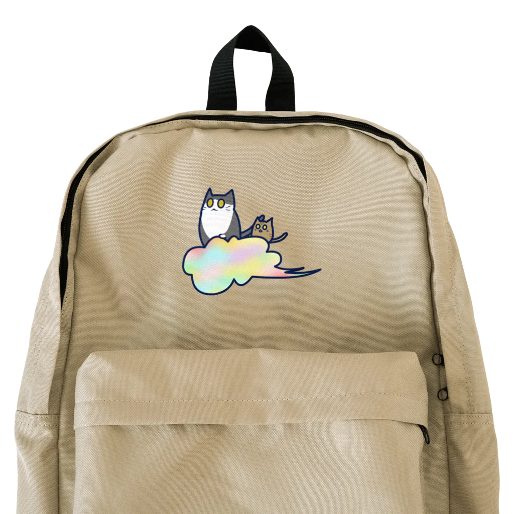 cosmicatiromの五色の雲と二匹の猫 Backpack