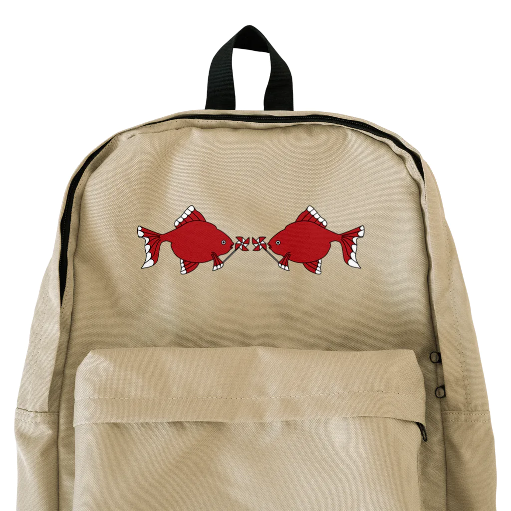 Amiの風車赤金魚 Backpack