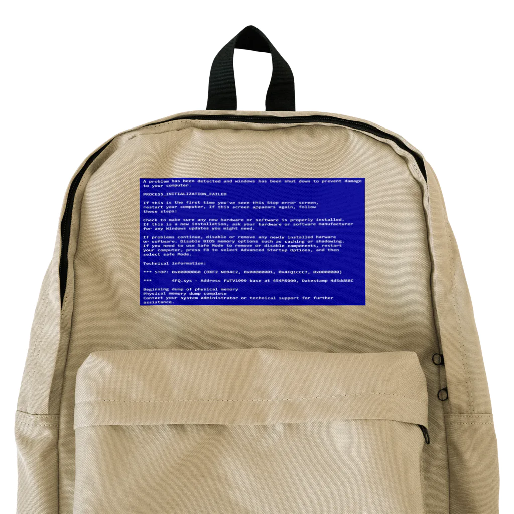 Ａ’ｚｗｏｒｋＳの一番コワいヤツ　ブルースクリーン Backpack