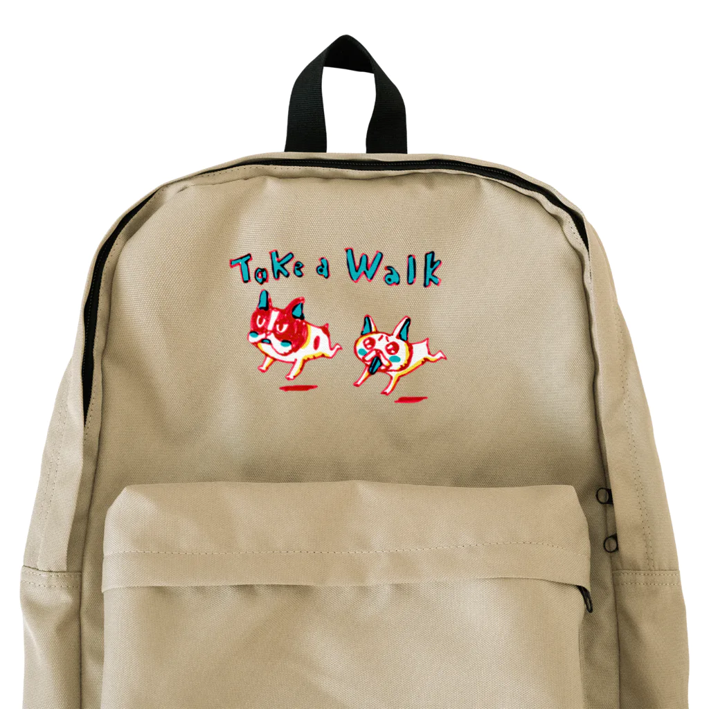 ボンボヤージュショップのtake a walkなタツマキボタン Backpack