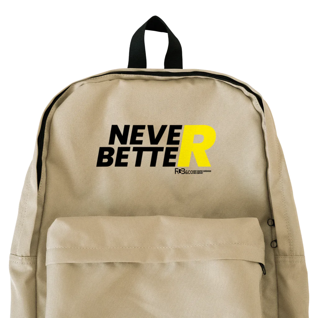 RGB &COのNEVER BETTER BK リュック