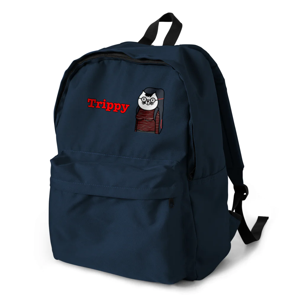 旅する猫ちゃん、トリッピー Backpack by Mad The Buu ( ま な 旅する猫ちゃん、トリッピー Backpack by Mad The Buu ( ま な