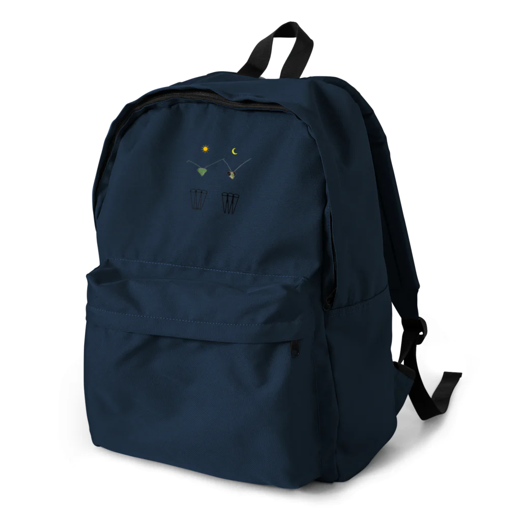 L_arctoaのカマキリの昼と夜の複眼（絵文字、背景透過ver） Backpack