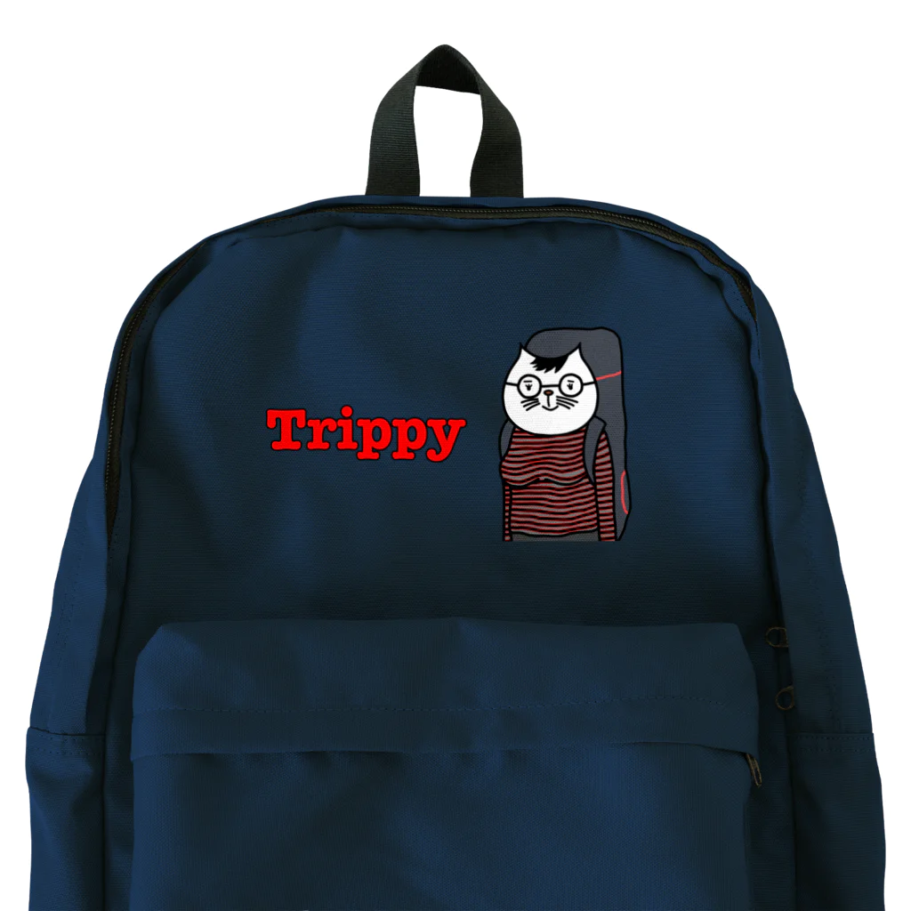 旅する猫ちゃん、トリッピー Backpack by Mad The Buu ( ま な 旅する猫ちゃん、トリッピー Backpack by Mad The Buu ( ま な