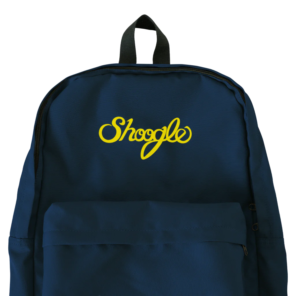 週刊少年ライジングサンズのShoogle(シューグル・週グル・週刊少年グルメ)ロゴ イエロー Backpack