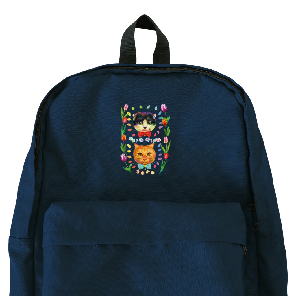 油絵描きの小物売り場の蒲田Loveおにぎりちゃんの愛猫ちゃんズ（バッグ） Backpack