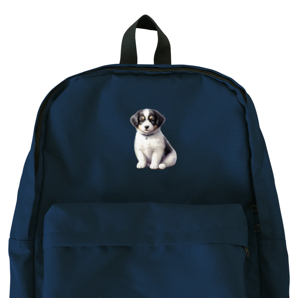 pondLeisurelyの愛らしい子犬 Backpack