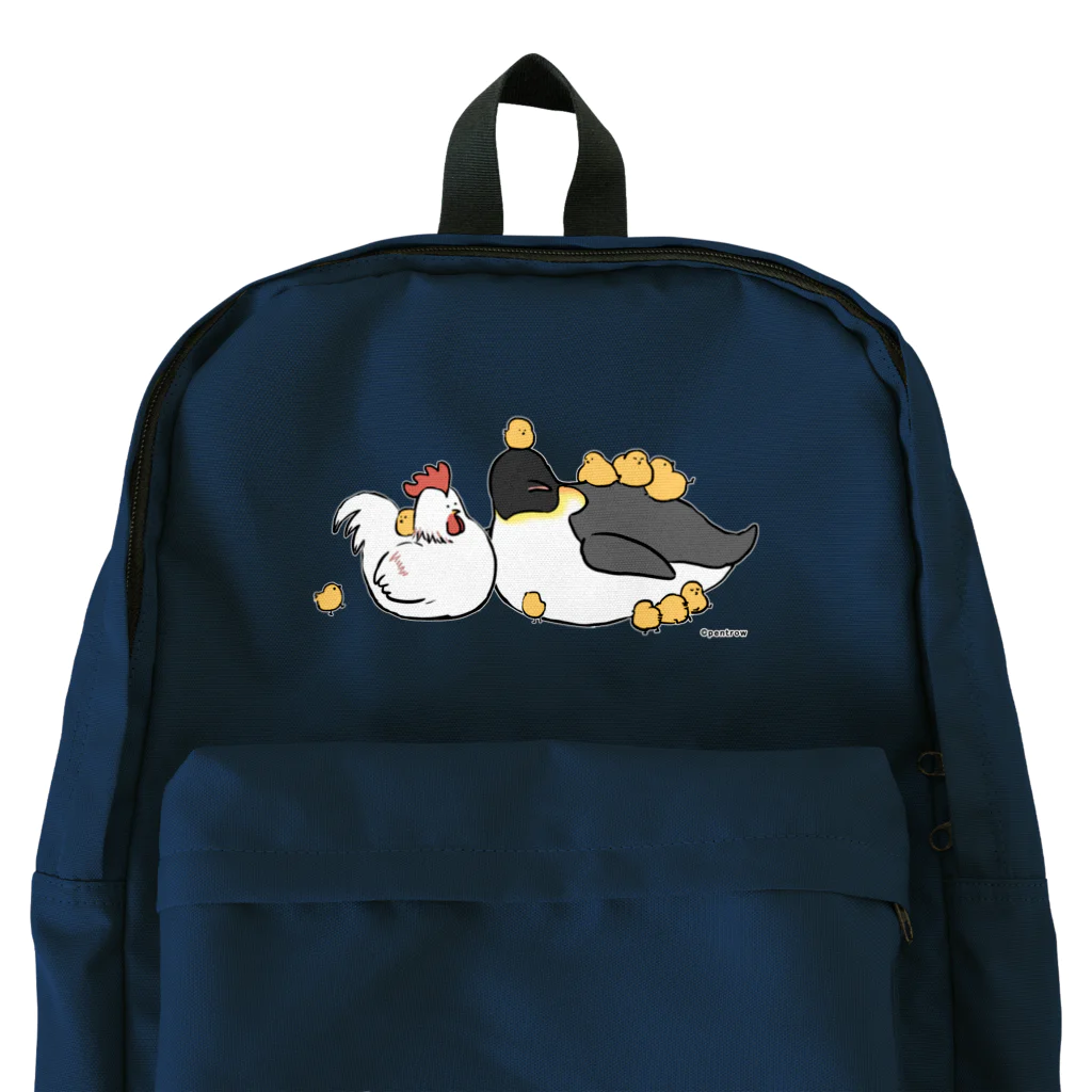 となり町のペントロー。のひよことおんどりとペントロー Backpack