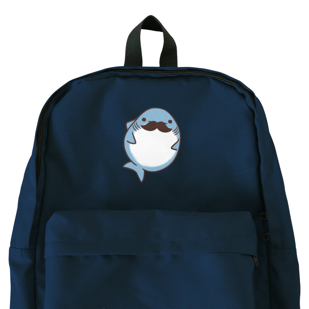 鮫処 祭のぽっちゃり ちょび髭鮫 Backpack