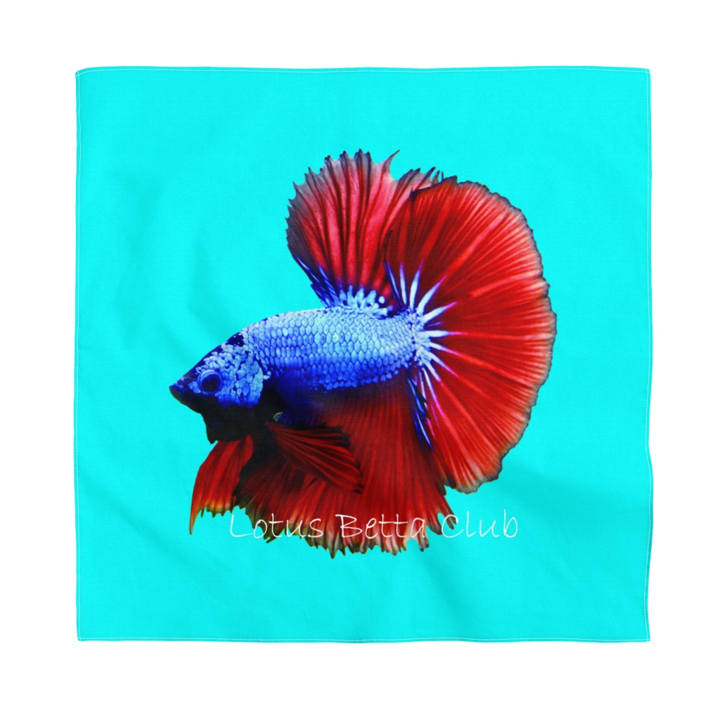 ベタのバンダナ サファイアレッドドラゴン Lotus Betta Club Lotus Betta のバンダナ通販 Suzuri スズリ