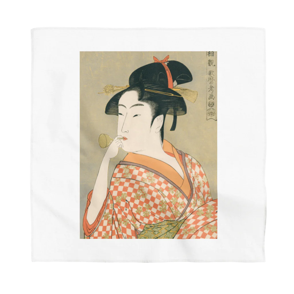 寿めでたや(ukiyoe)のUkiyoe　Utamaro Bandana