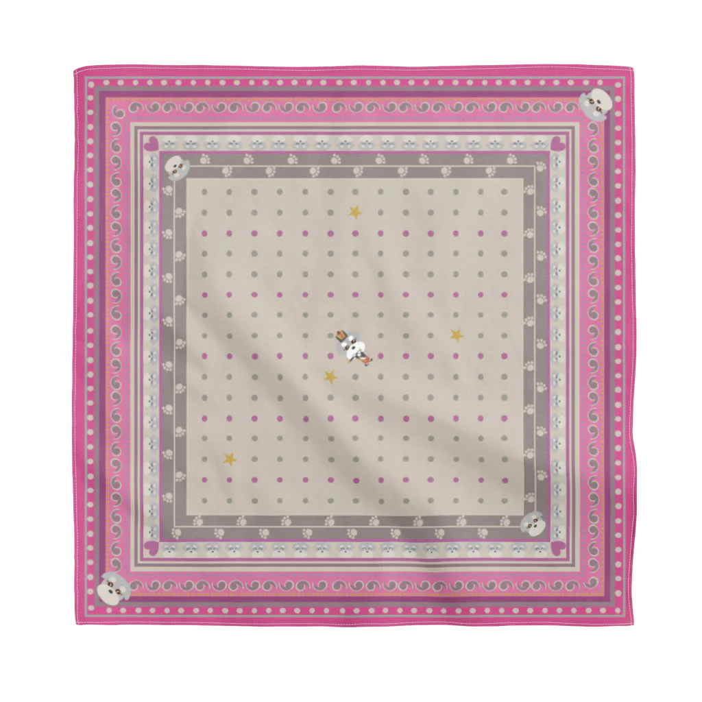 シュナウザーのikeWan_shopのikeWan★シュナバンダナ（pink） Bandana