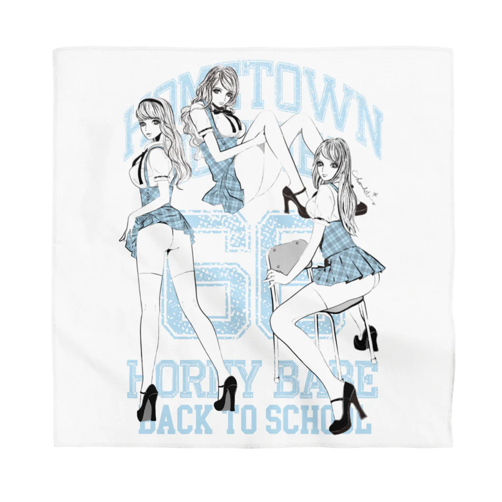 loveclonesのNAUGHTY SCHOOLGIRLS 0560 B柄 Bandana