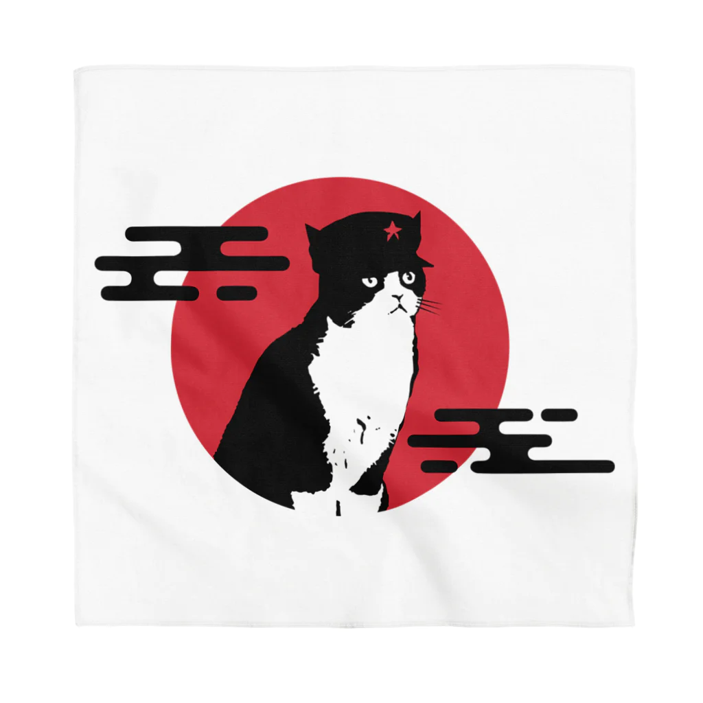 中華呪術堂（チャイナマジックホール）の【前プリント】人民帽猫 Bandana