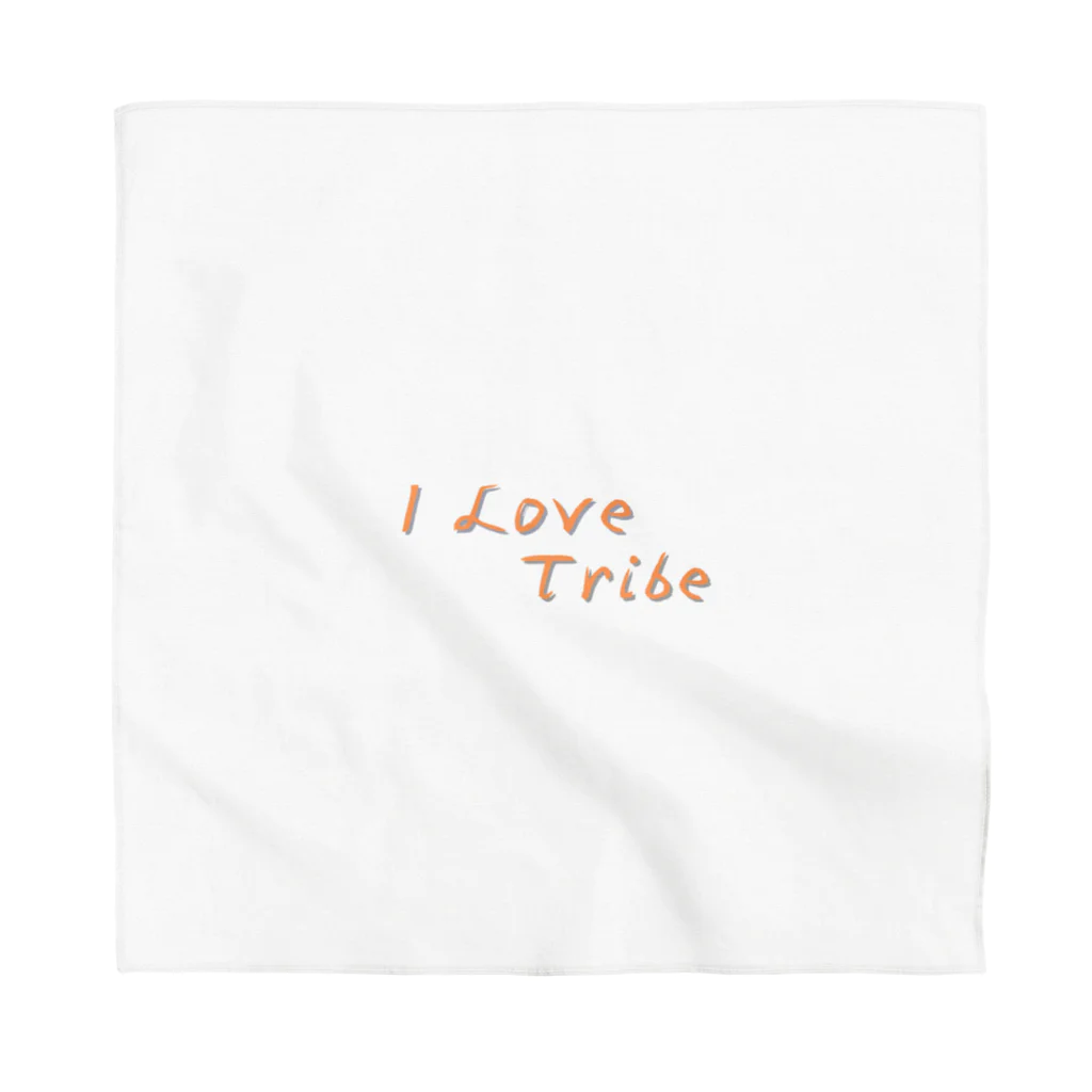 ミラくまのI LOVE Tribe　文字色 Bandana