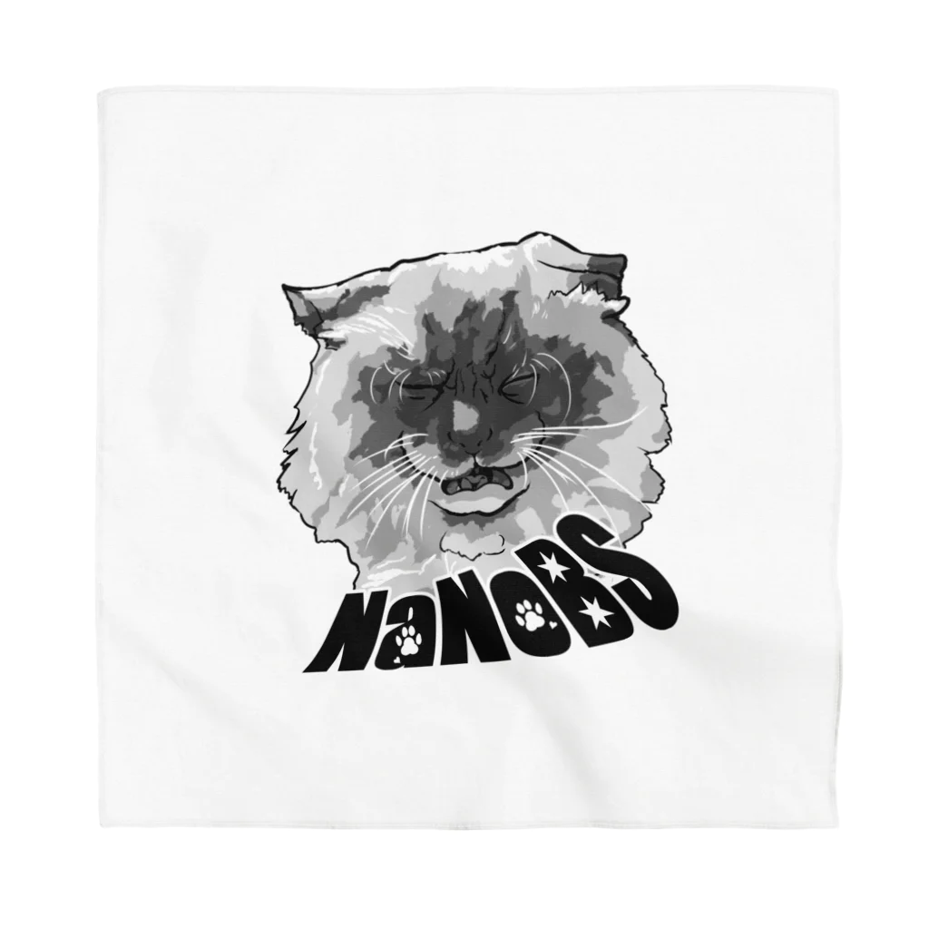 BFCisのBLACK FACE CAT is super monochrome Bandana