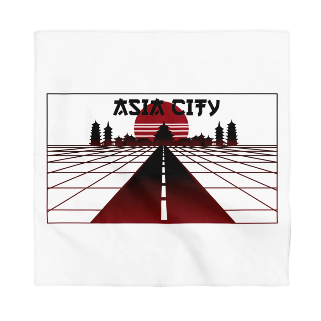 中華呪術堂（チャイナマジックホール）の vaporwave asiacity  Bandana