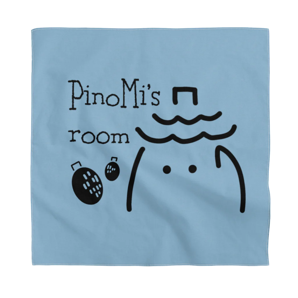  PinoMi's room【雑貨屋】のPinoMi's room（青） バンダナ