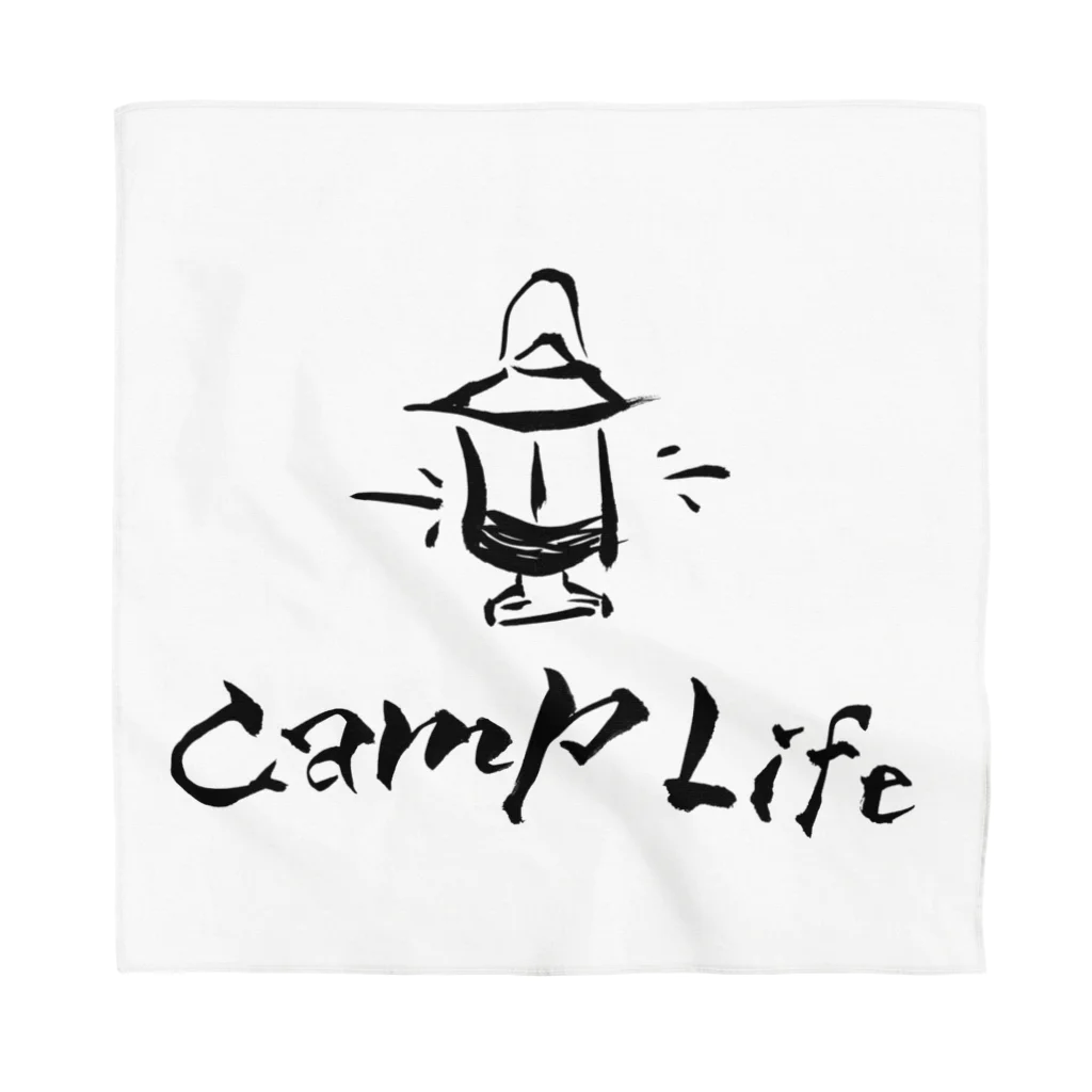 筆でほっこりグッズのCamp Life グッズ Bandana