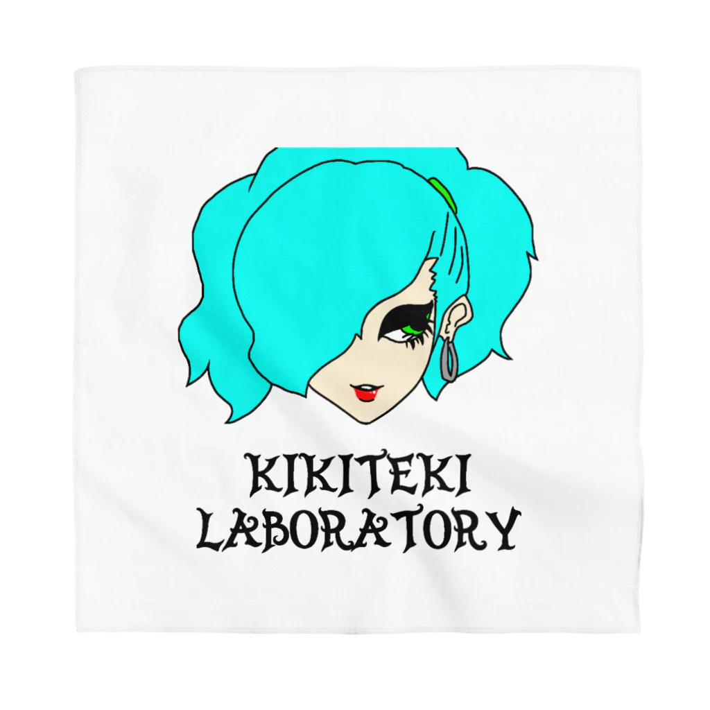 KIKITEKI_LABORATORYのPONITE GAL ミント×黄緑 Bandana