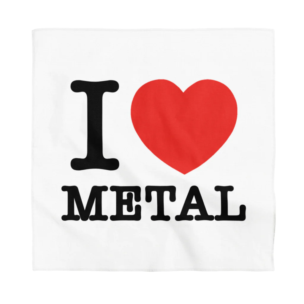 HachijuhachiのI LOVE METAL バンダナ