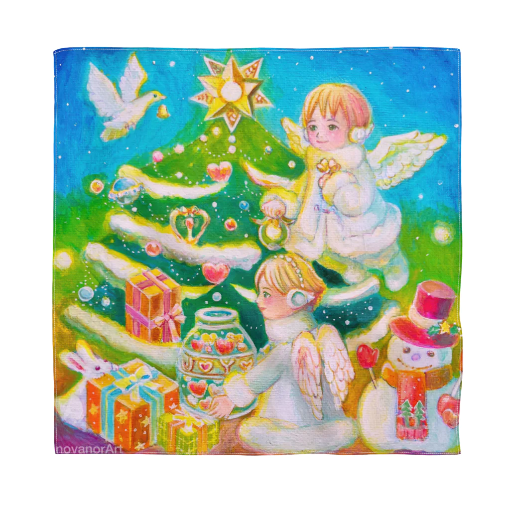 novanorArtのchristmas fantasy バンダナ