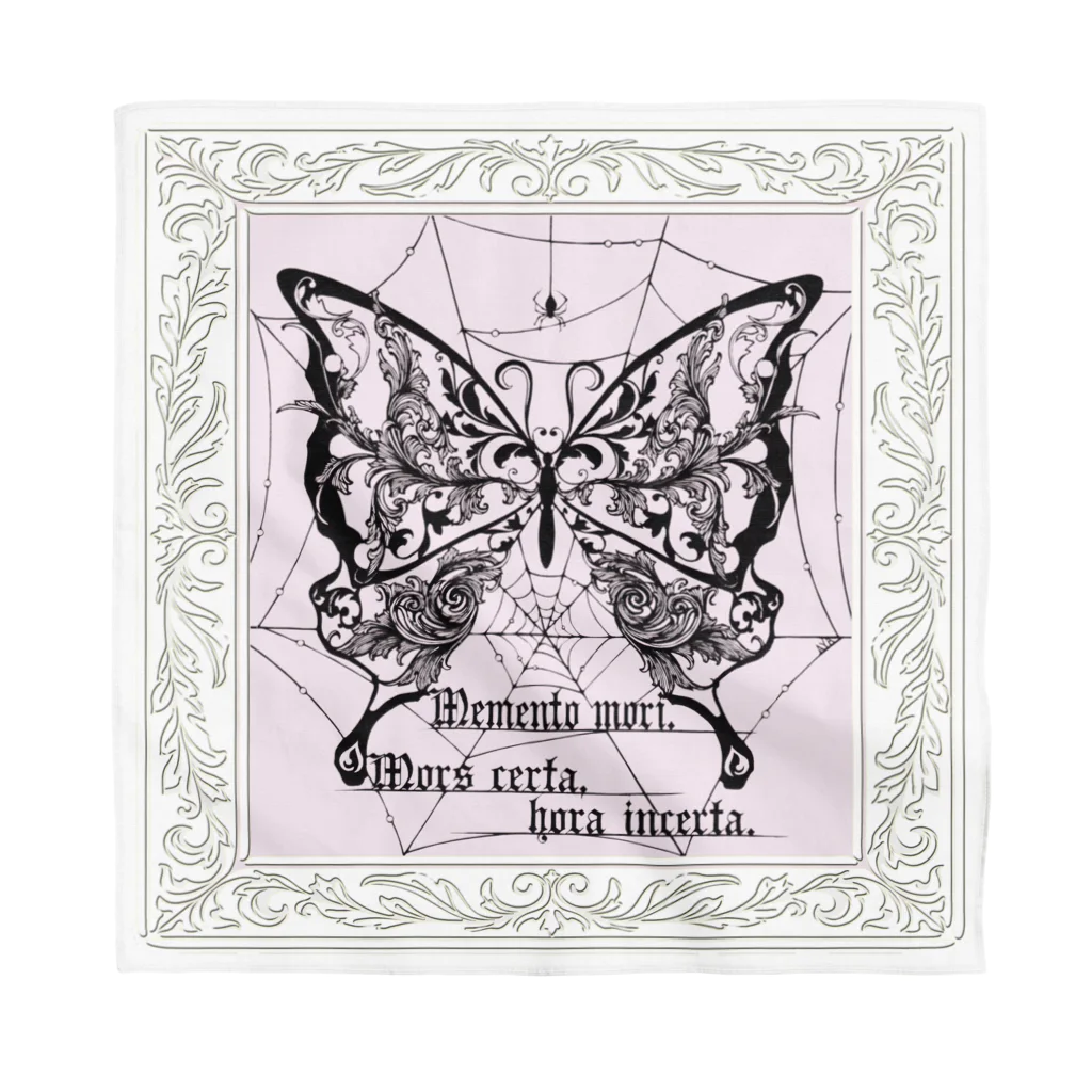 Aya's Papercutting WorksのMemento Mori バンダナ