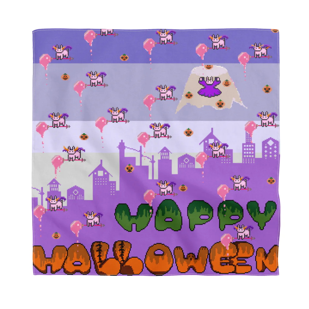 ドット絵のお店：Lily☺︎KGのHAPPY　HALLOWEEN　NIGHT バンダナ