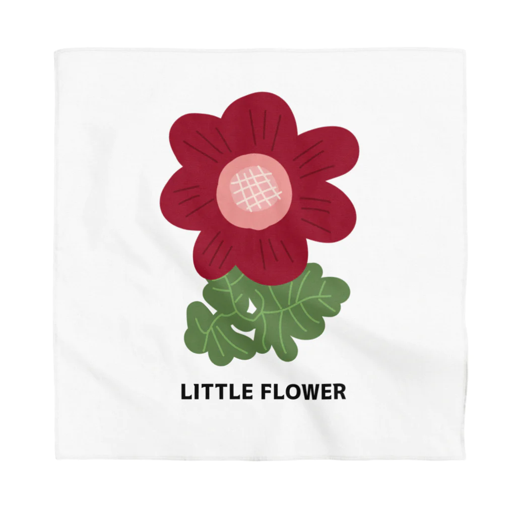 4_seasonのLITTLE FLOWER(RED) バンダナ