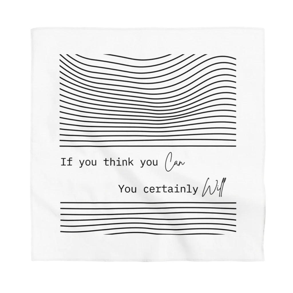 The Alburos & Co.のIf you think you Can you certainly Will バンダナ