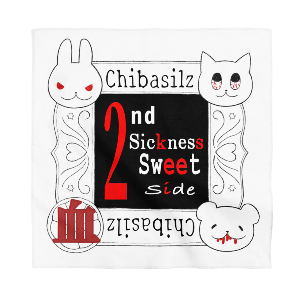 Chibasilz goods shopの血走ルズ 2nd Sickness Sweet Side バンダナ