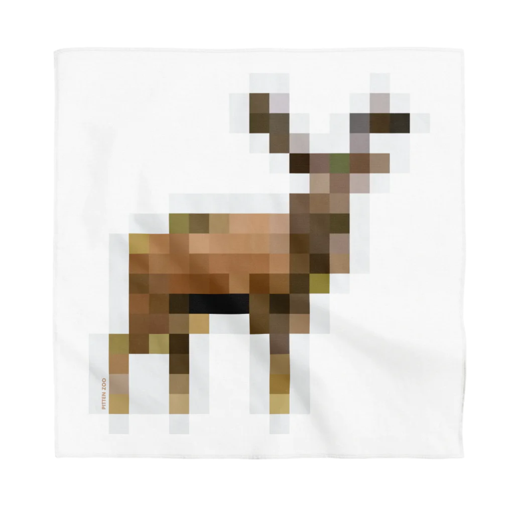 PITTEN PRODUCTSのPIXEL_ANIMAL_03(DEER) バンダナ