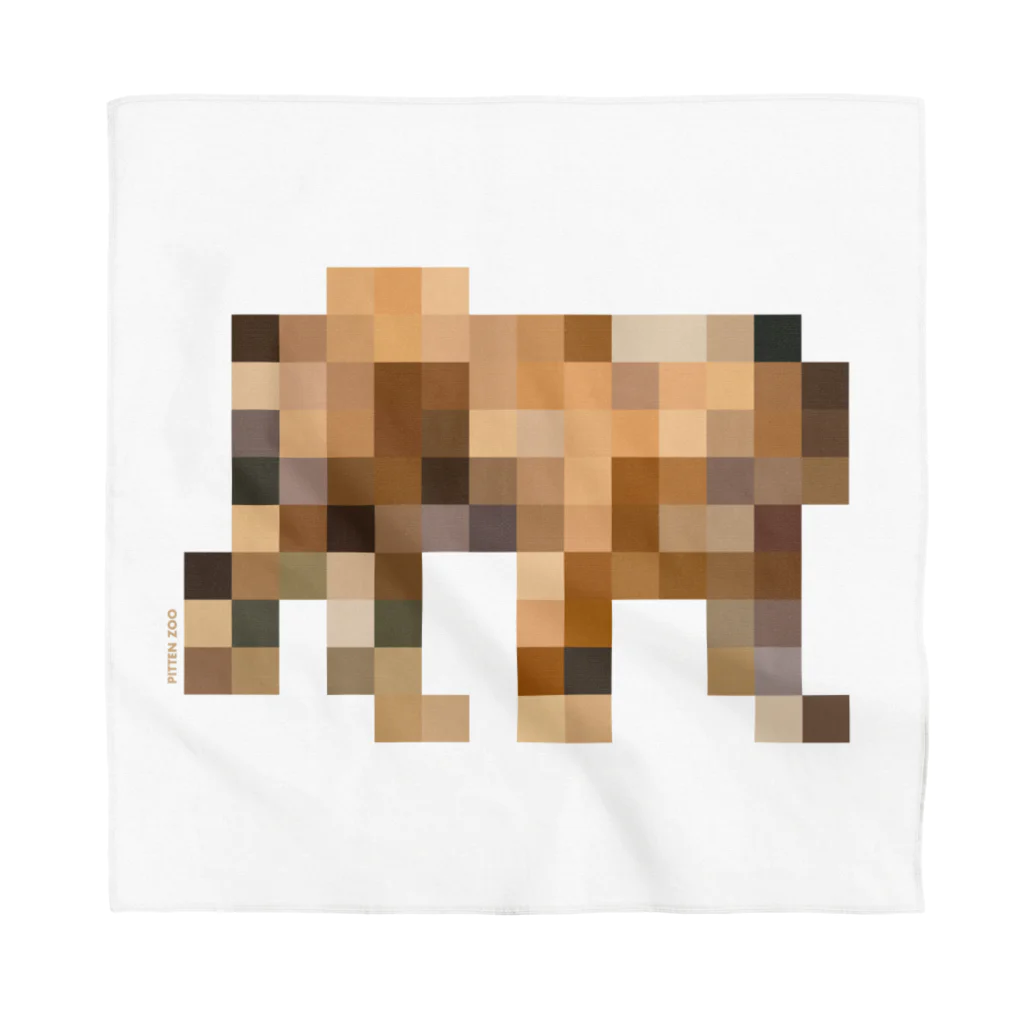 PITTEN PRODUCTSのPIXEL_ANIMAL_05(TIGER) バンダナ