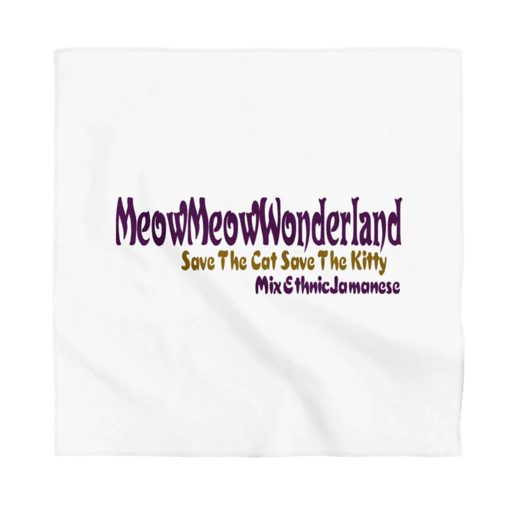 mixethnicjamamaneseのコラボ　MeowMeowWondeland MixEthnicJamanese Bandana