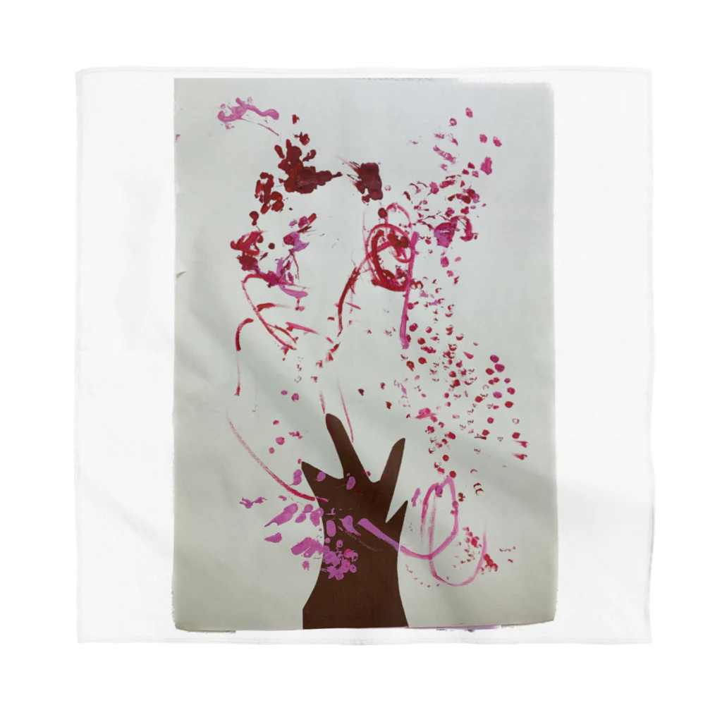 KidsArtの【子どもの絵】桜の木 バンダナ