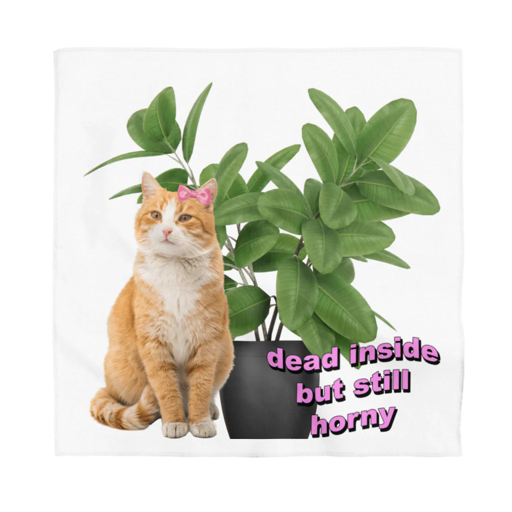 𝙈𝙊𝙈𝙊'𝙨 𝙎𝙝𝙤𝙥の植物とねこ_02 Bandana