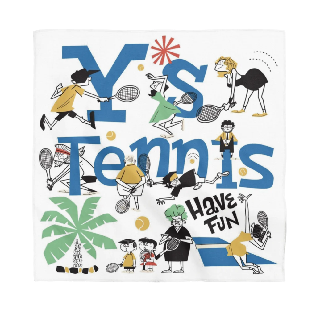 Y's TennisのY's Tennisシャッター柄 バンダナ