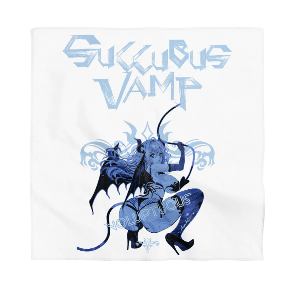 loveclonesのSUCCUBUS VAMP 0614 小悪魔 ヴォラプチュアス ブルー Bandana