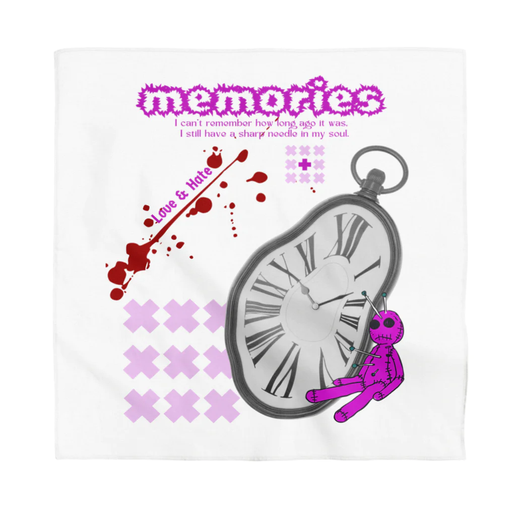 ㌍のるつぼのmemories バンダナ