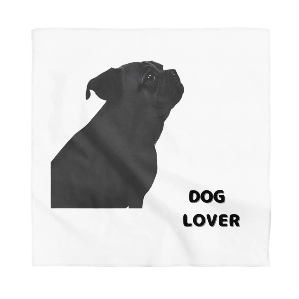 DOG LOVERのDOG LOVER（パグ） Bandana