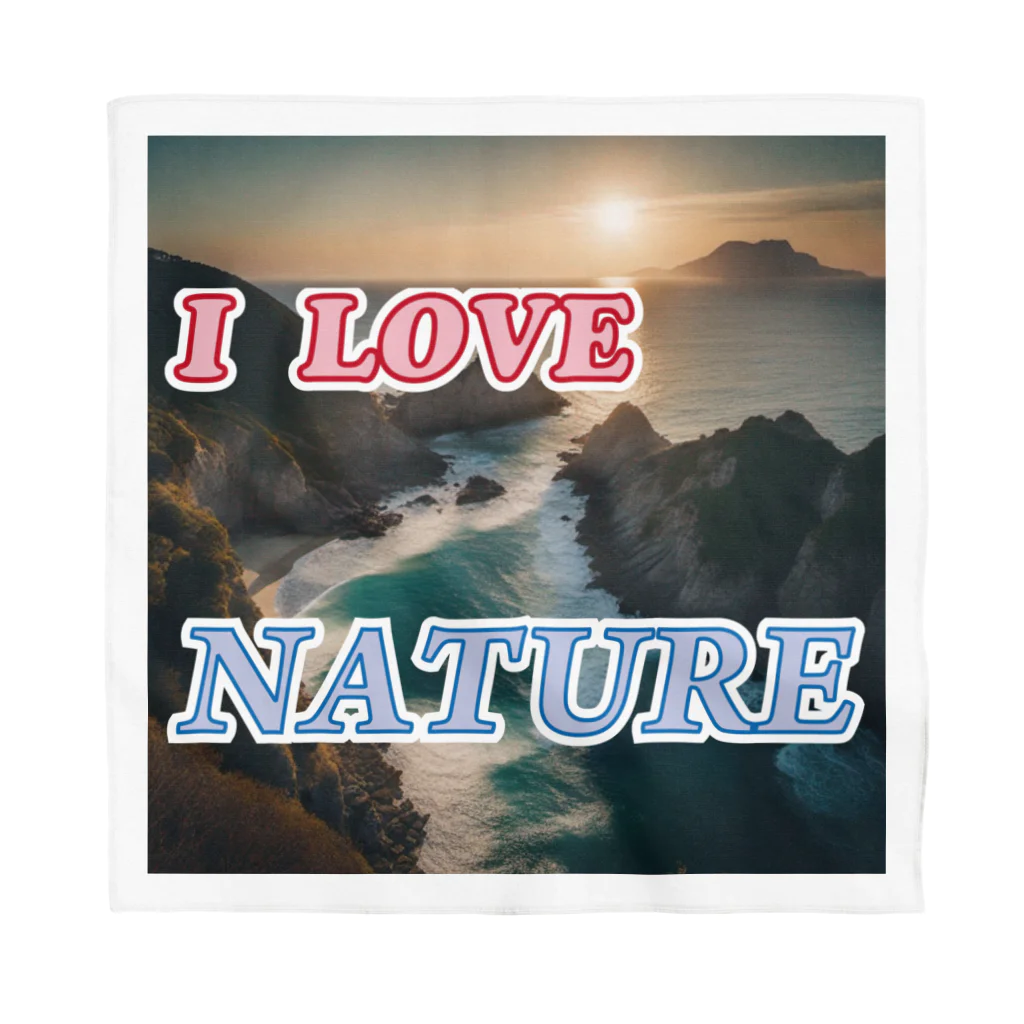 wataru-ingのI LOVE NATURE バンダナ