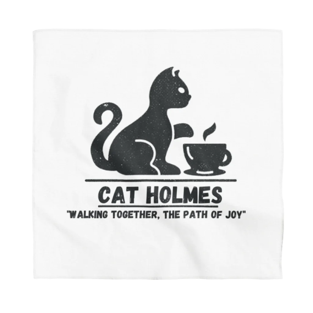  cat Holmesのdaily life at home バンダナ