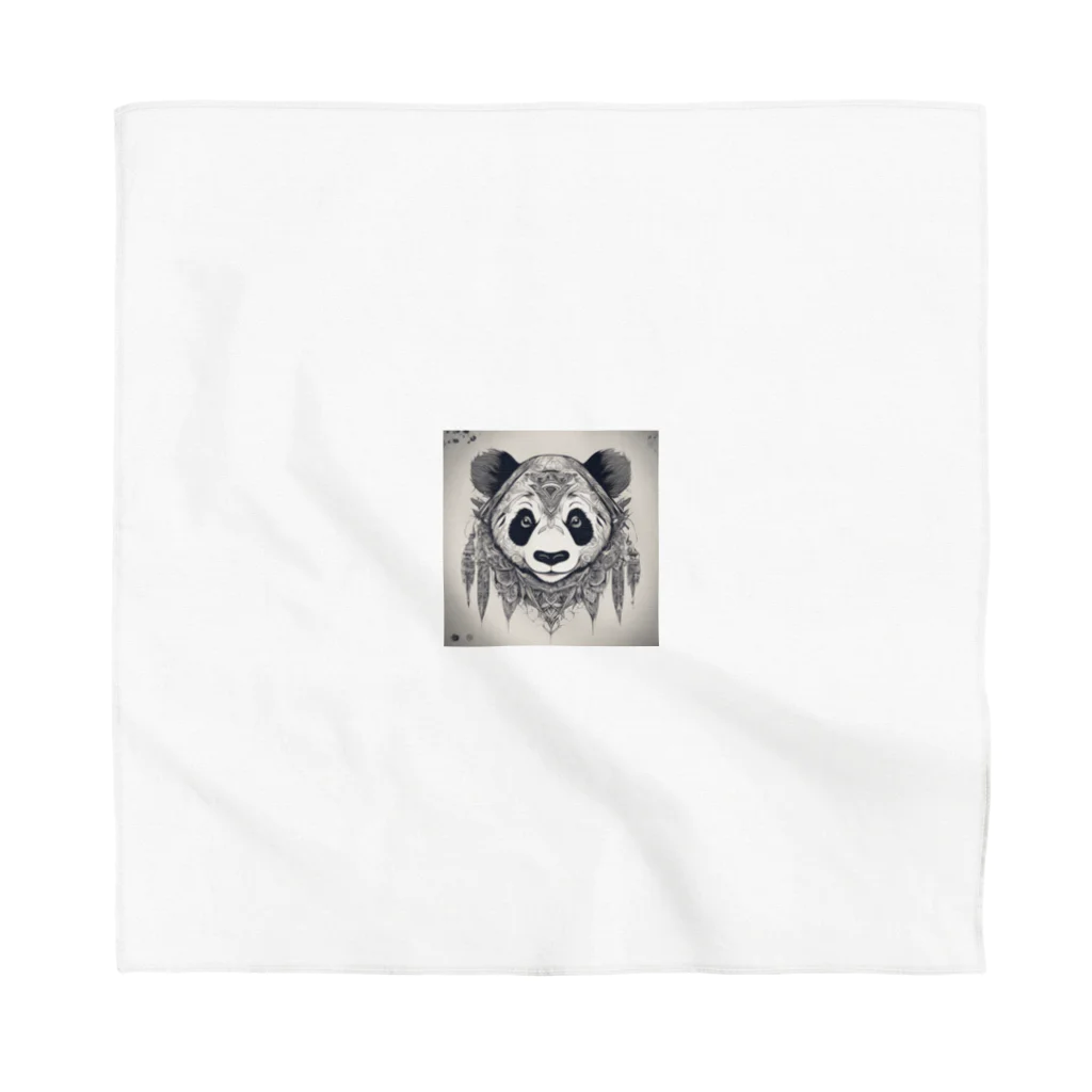 yougawhogaのトライバル　パンダ Bandana