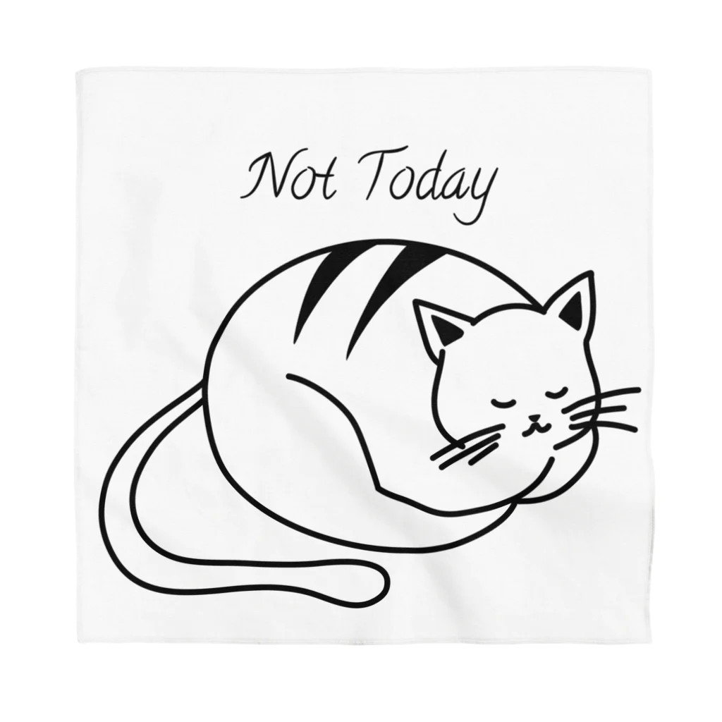 9CATSのNot Today 猫のシルエットシリーズ from 9CATS Bandana