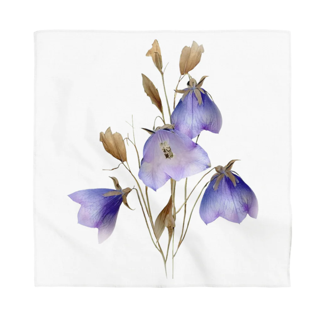 Atelier Petrichor Forestのキキョウ Chinese bellflower バンダナ